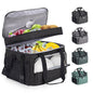 BAVGRED Lunch Box for Men Women,Reusable Large Double Deck Tactical Insulated Lunch Bag with Adjustable Shoulder Strap,Leakproof Tote Cooler Bag for Work Adults Picnic Beach Office-24 Cans