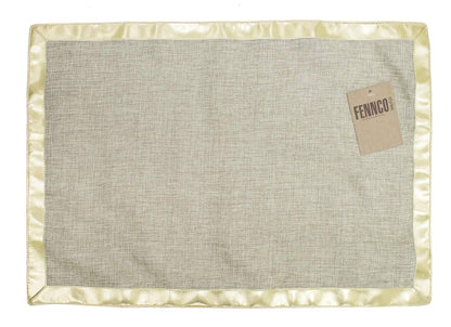 Fennco Styles Classic Solid Color Design Table Placemats