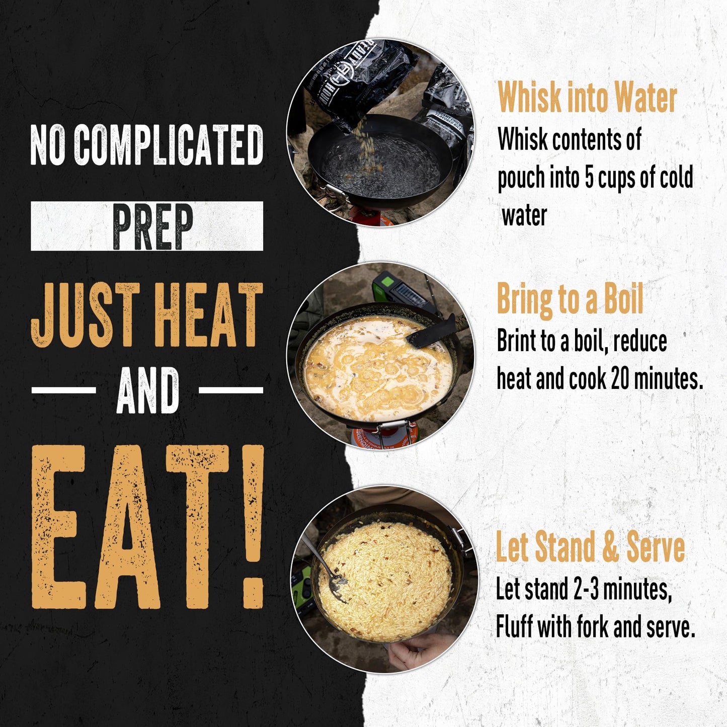 Ready Hour 72-Hour Emergency Food Kit Sample - Survival Meals Variety Pack for Disaster Prep, Freeze-Dried/Dehydrated Camping Food, Bug Out Bag MRE Alternative, Preparedness & Power Outage Supplies