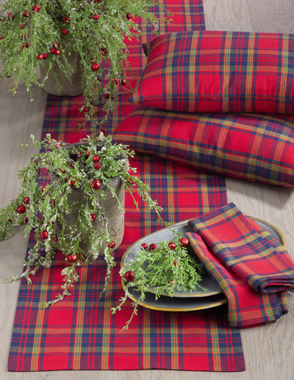 Fennco Styles Classic Plaid Design Tabletop Collection