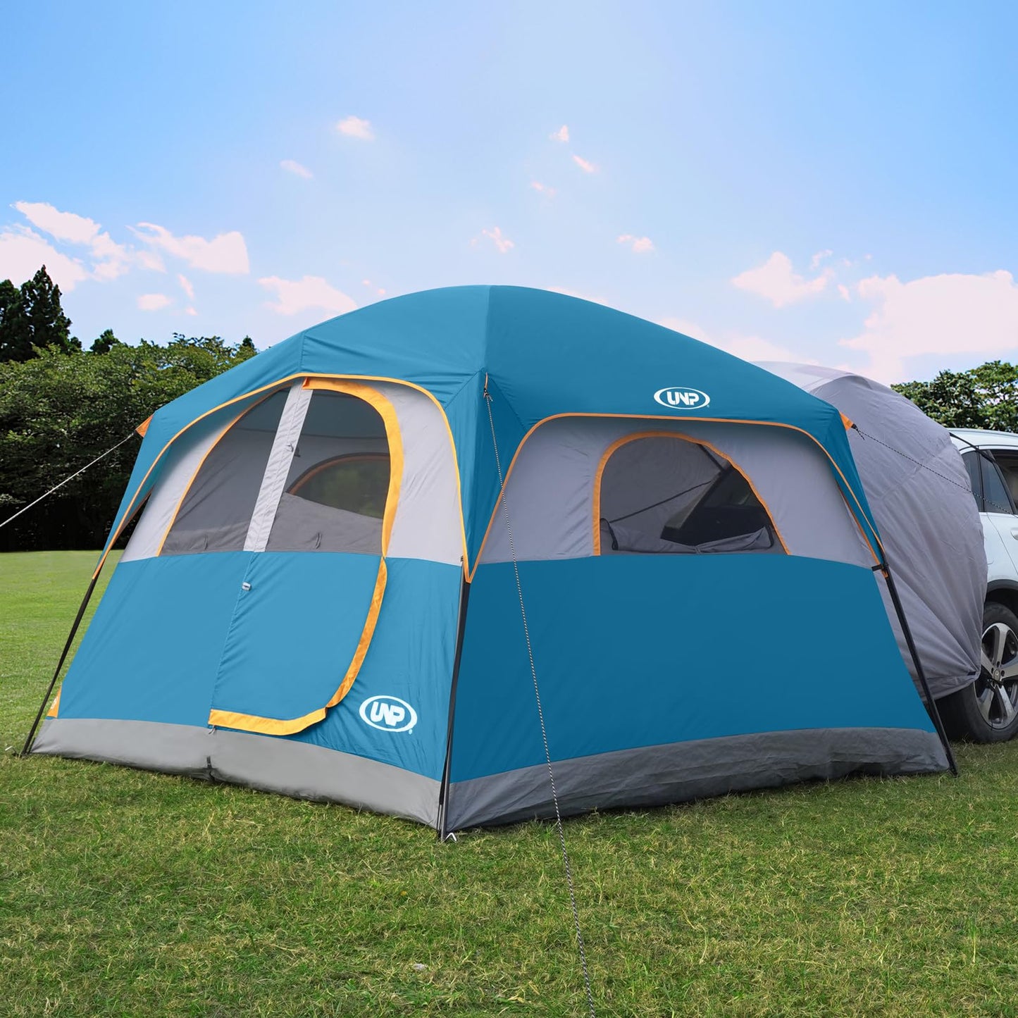 UNP SUV Tent for Camping, 6-Person SUV Tailgate Tent - Easy Set Up with Rainfly, 10'x9'x78in(H)