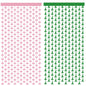 JJWYLTKB 2 Pack Pink Green Fringe Curtain 3x7ft Birthday Party Decor