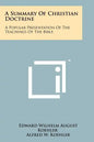 A Summary Of Christian Doctrine: A Popular Presentation Of The Teachings Of The Bible - Paperback