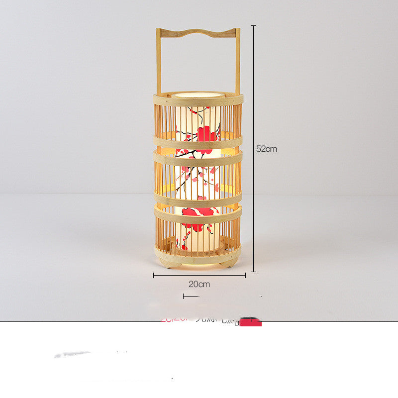 Japanese Bamboo LED Floor Lamp