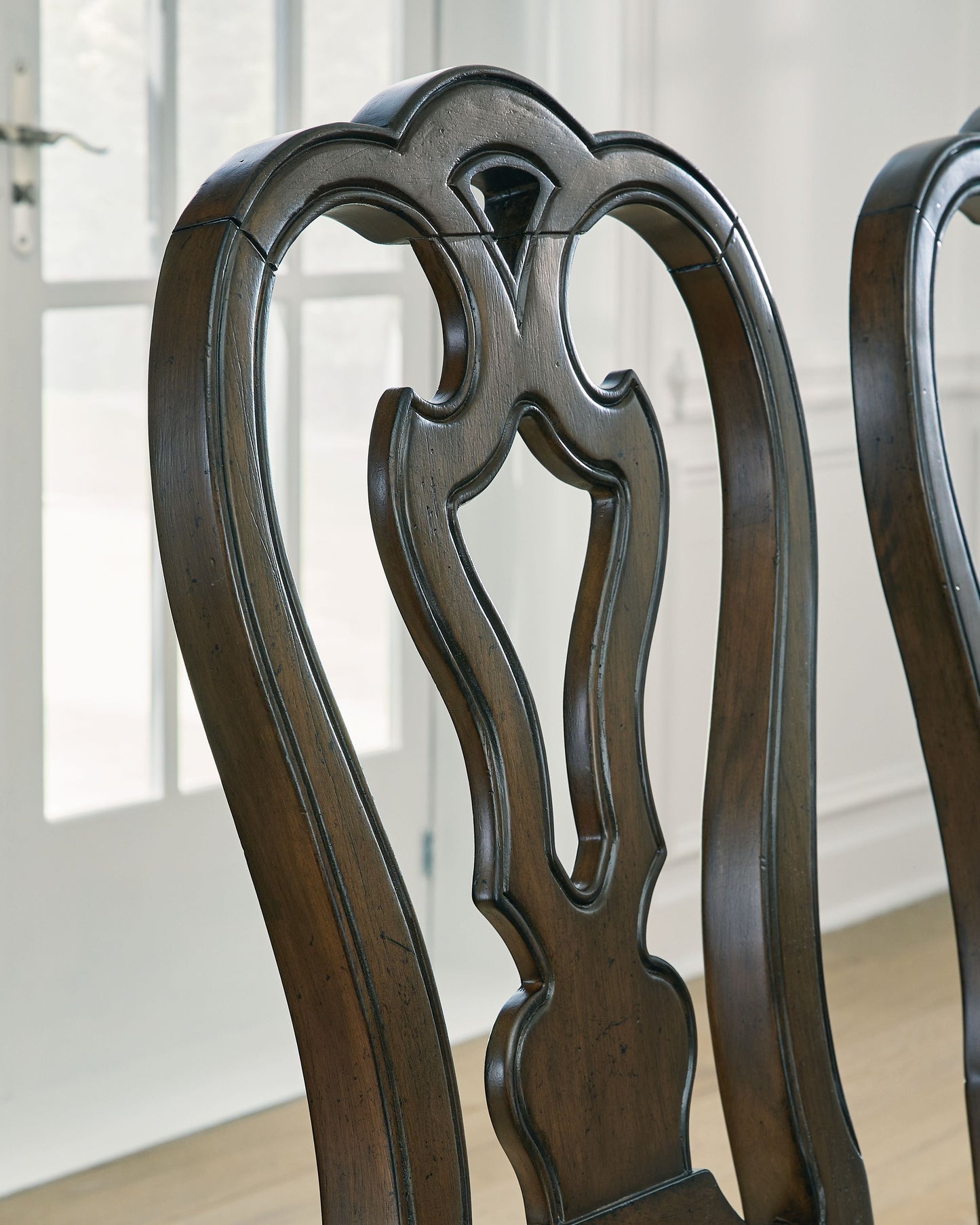 Maylee - Dining Upholstered Side Chair (Set of 2) - Dark Brown