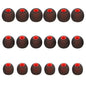 DMZHY Ear Bud Replacement Pieces Silicone Ear Tips Earbud Tips Replacement Earbud Tips Earbud Cover Silicone Fit for in-Ear Headphones(Inner Hole from 3.8mm-5.1mm Earphones) 9 Pairs SML Red/Black