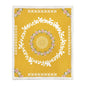 Chinese Floral Flannel Blanket – Soft Printed Throw in Multiple Sizes