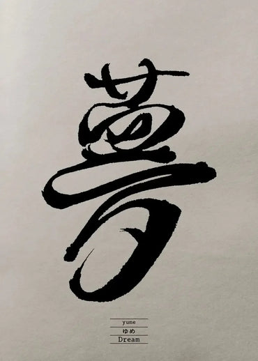 Chinese Character Calligraphy Japanese Text Posters Happiness Rain Dream Forever Samurai Wall Art Canvas Painting Home Decor