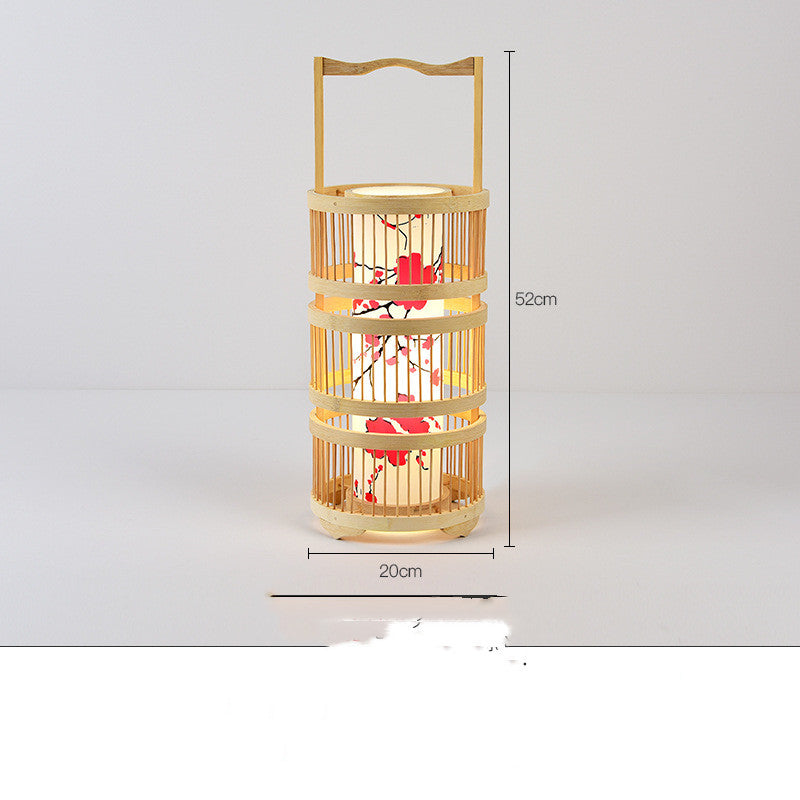 Japanese Bamboo LED Floor Lamp