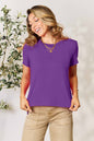Relaxed Fit Rayon Crewneck Tee