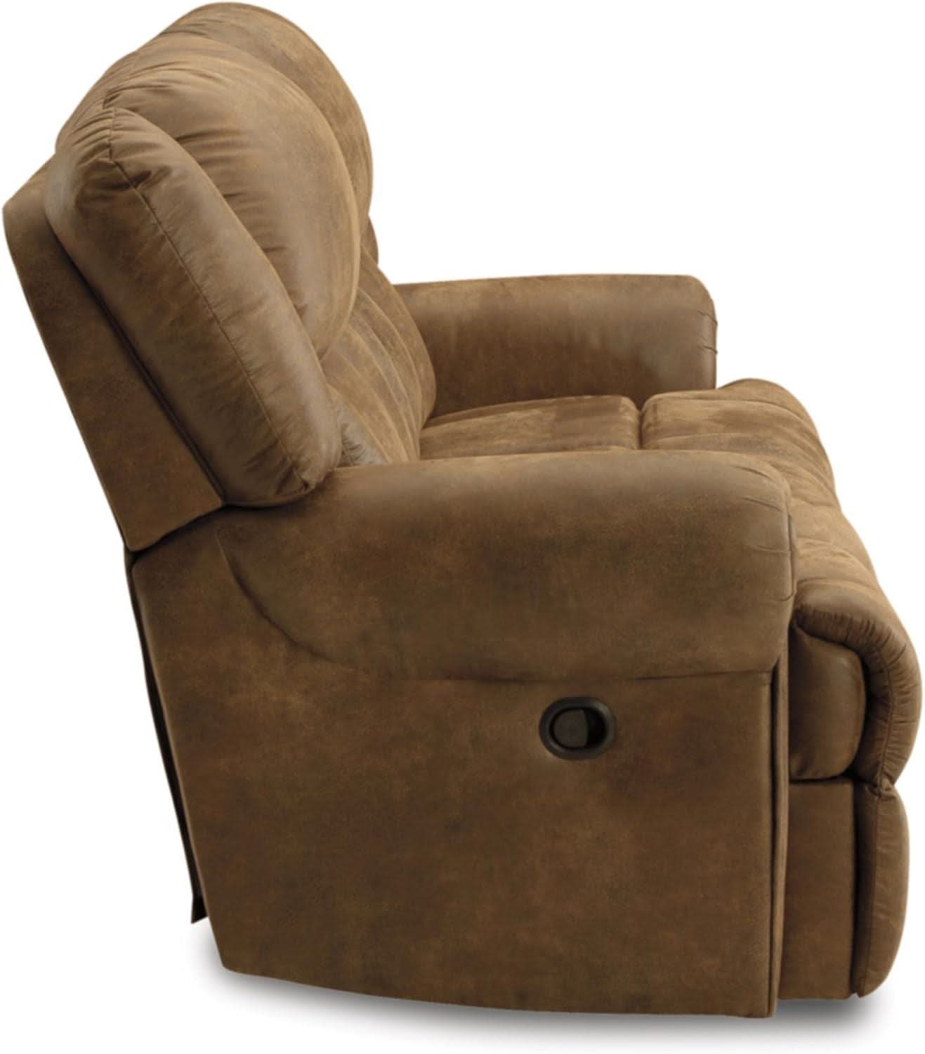 Boothbay Faux Leather 2 Seat Reclining Sofa Dark Brown