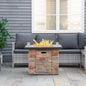 32 Inch Outdoor Propane Gas Fire Pit Table, 50,000 BTU Auto-Ignition Square