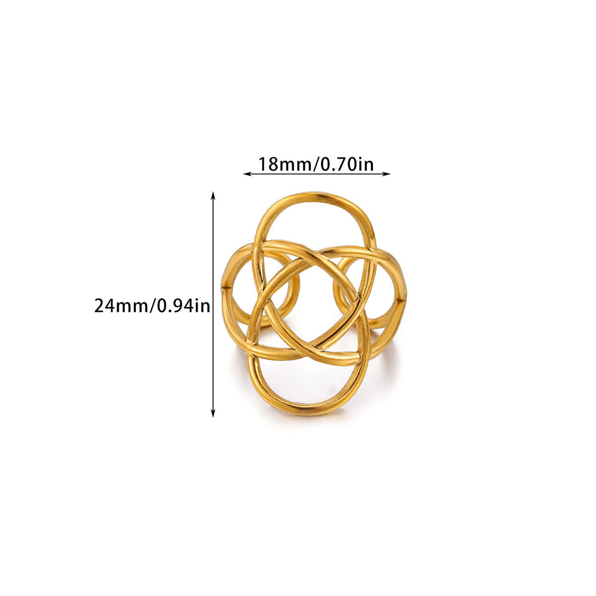 Creative Alien Big Wave Open Ring For Women