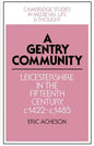 A Gentry Community: Leicestershire in the Fifteenth Century, C.1422 C.1485 - Paperback
