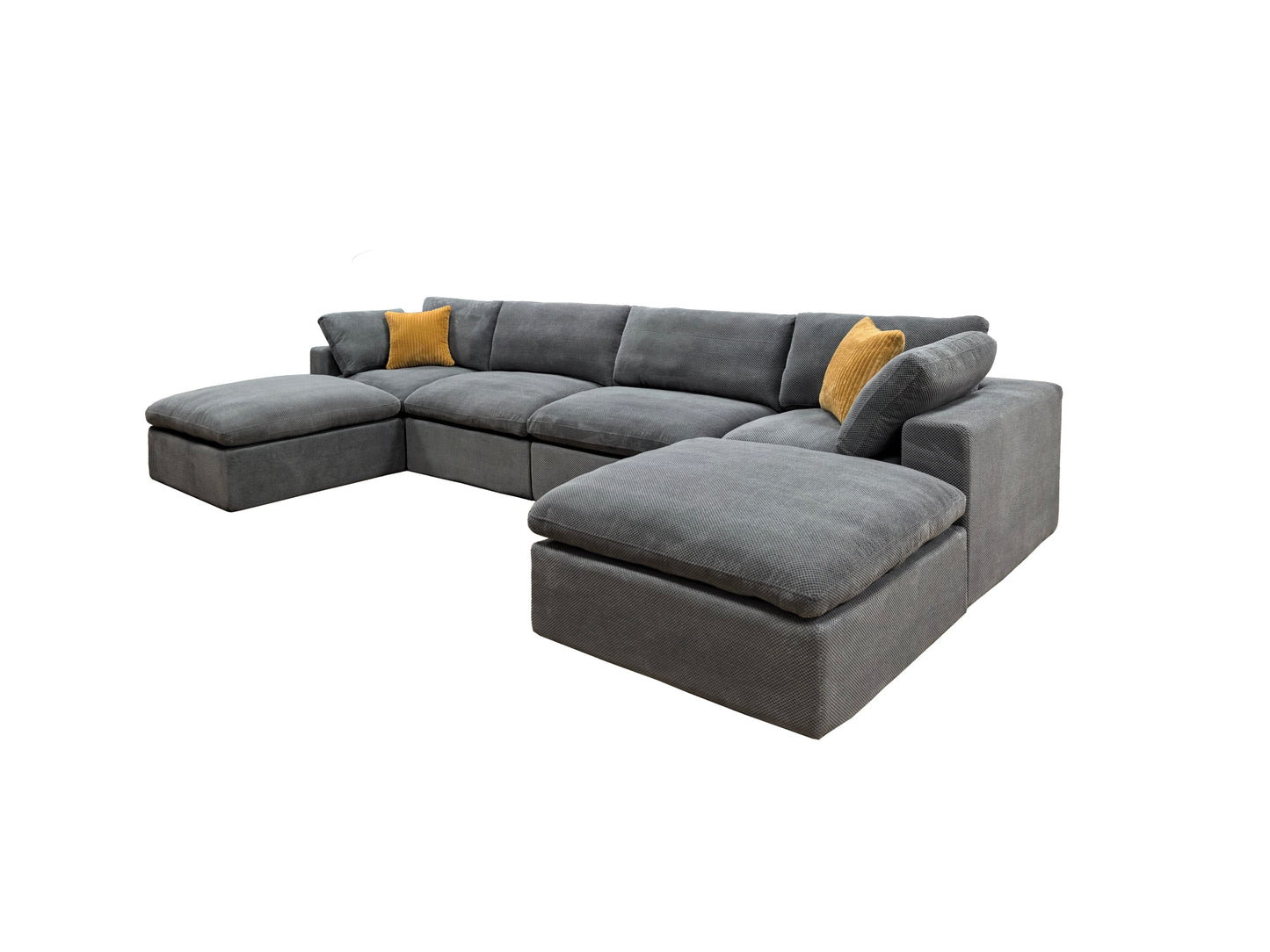 Sectional Sofa Modular Polyester 6 Seat 160