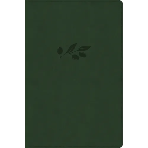 CSB Giant Print Single-Column Bible, Olive Leathertouch - Imitation Leather
