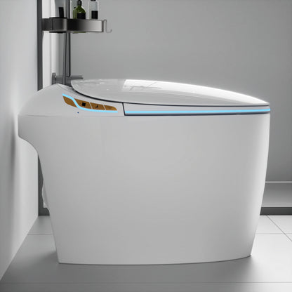 Unique Smart Toilet with Bidet Built In, Intelligent One Piece Toilet For Mod...