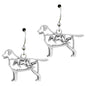 Recycled Sterling Dog Breed Earrings