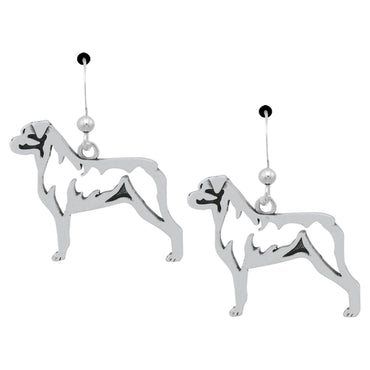 Recycled Sterling Dog Breed Earrings