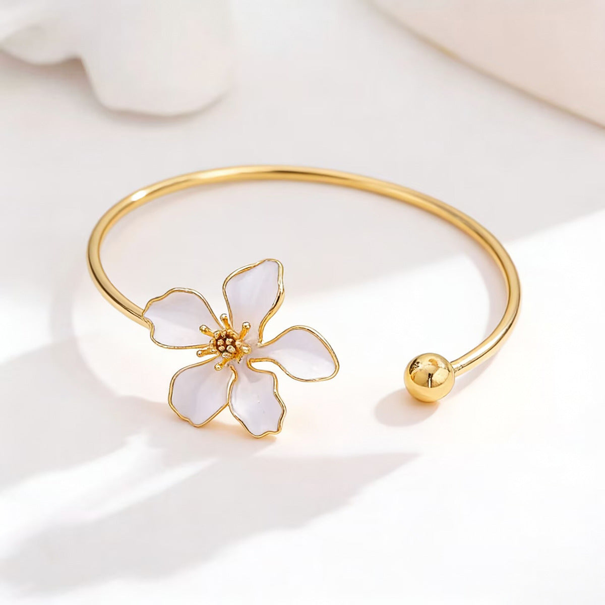 Floral Bracelet Choker And Ring Set For Women