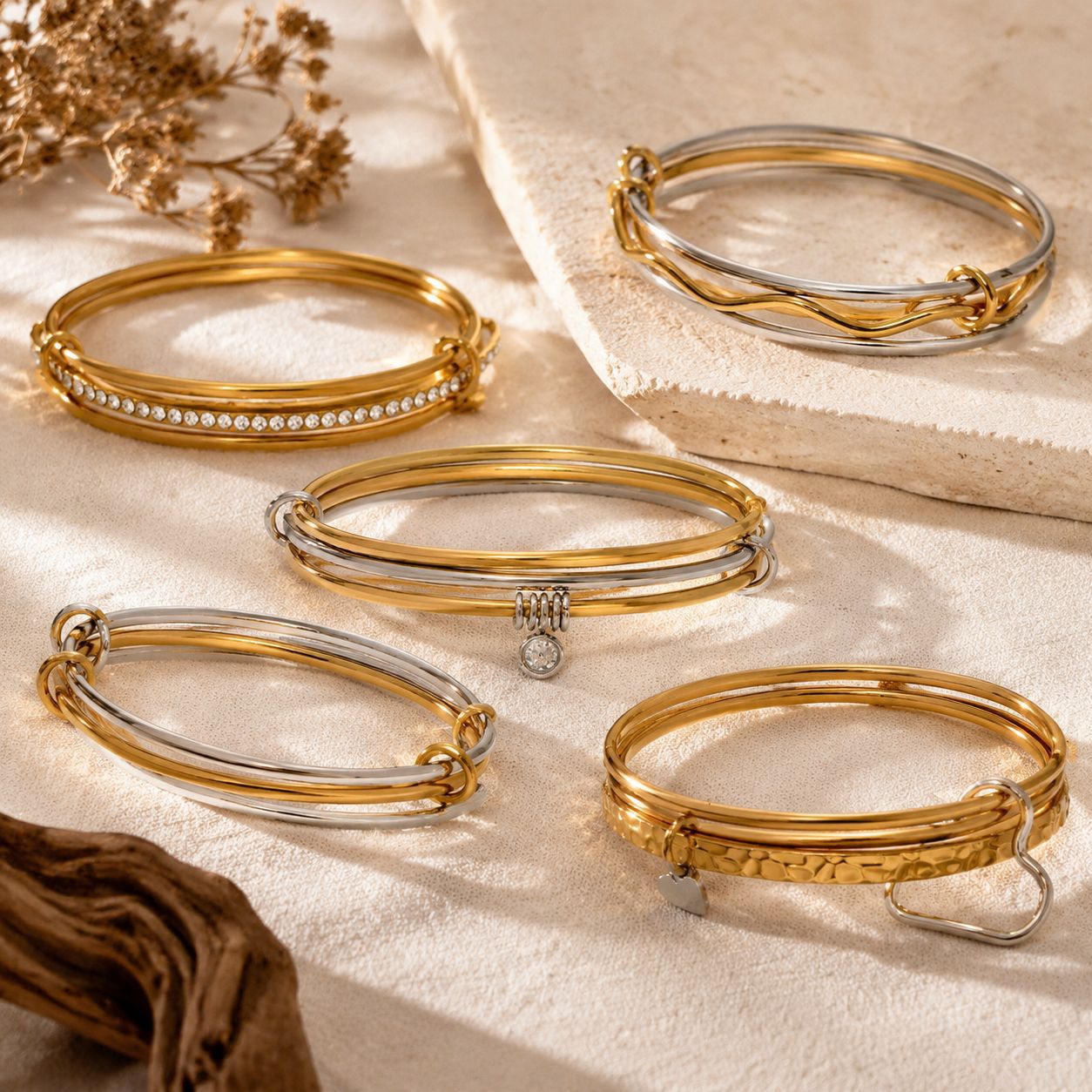 High-end Stainless Steel Zircon Bracelet That Wont Fade