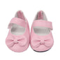 18 Inch American Girl Doll Shoes Solid Color Bow Shoes
