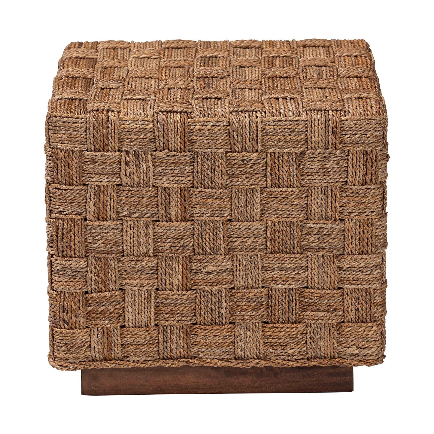 Bohemian Natural Seagrass End Table