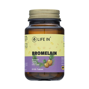 Life In Bromealin - Bromelain Supplement for Digestive Health, 30 Tablets