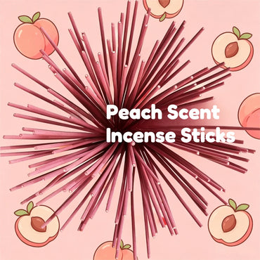 48 Pieces Natural Wooden Aromatherapy Sticks Sweet Peach Fragrance Fresh and Pleasant Scent