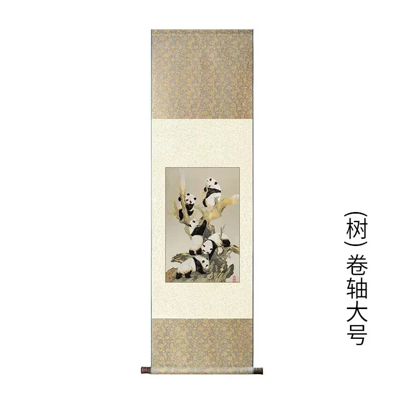 Shu Jiang Jin Yuan Silk Scroll – Framed Chinese Painting for Home Decor
