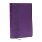 KJV Giant Print End-Of-Verse Reference Bible, Purple Leathersoft, Red Letter, Comfort Print - Imitation Leather