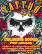 Tattoo Coloring Book for Adults: Art Therapy Relaxation, Peace and Stress Relief, Such As Sugar Skulls, Hearts, Roses, Koi Carp Fish, Butterfly Tattoo - Paperback