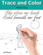 Trace and Color: Beach Time: Adult Activity Book - Paperback