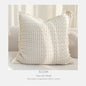 Sofa Throw Pillowcase Cream Color Three-dimensional Embroidery