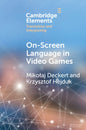 On-Screen Language in Video Games - Paperback