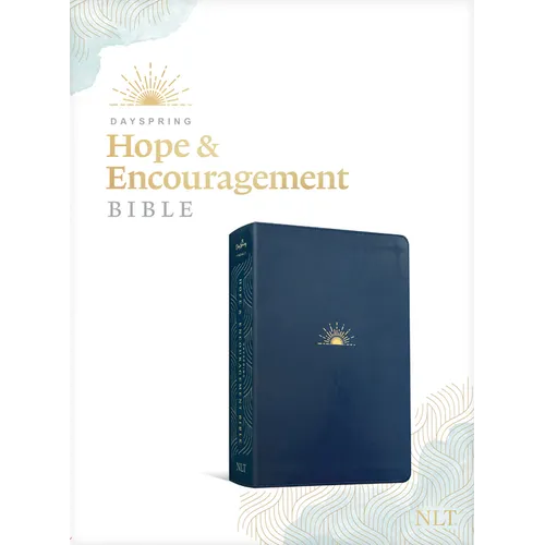 NLT Dayspring Hope & Encouragement Bible (Leatherlike, Navy Blue) - Imitation Leather