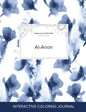 Adult Coloring Journal: Al-Anon (Mandala Illustrations, Blue Orchid) - Paperback