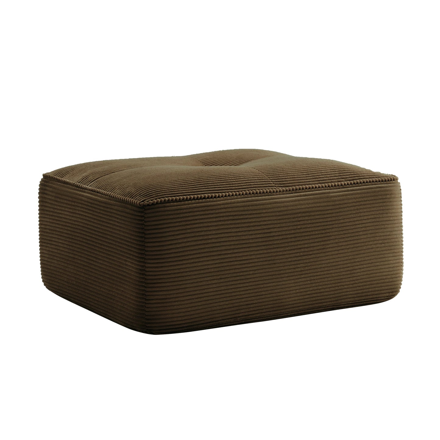 Ottoman Corduroy - Brown