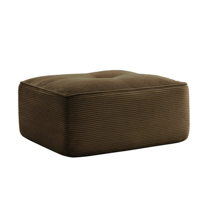 Ottoman Corduroy - Brown