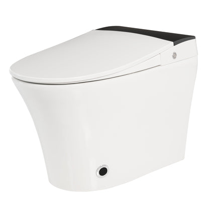 Heated Seat Smart Toilet, One Piece Toilet, Automatic Flush Tankless Toilet w...