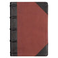KJV Giant Print Full-Size Bible Two-Tone Brandy/Brown Full Grain Leather - Leather