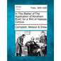 In the Matter of the Application of Abraham Ruef, for a Writ of Habeas Corpus - Paperback
