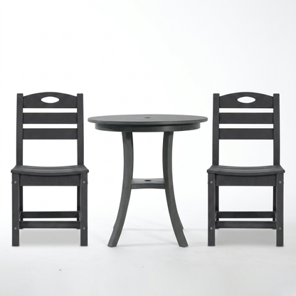 Outdoor Bistro Dining Set Round Table 2 Seat