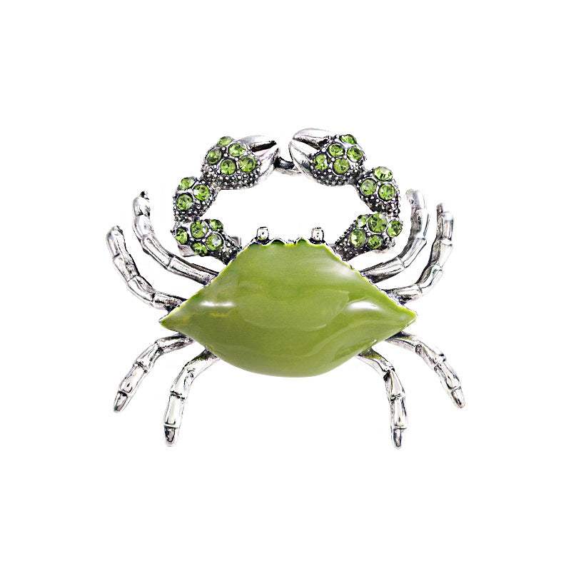 Enamel-dripped Lobster Brooch Accessory For Women
