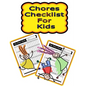 Chores Checklist for Kids: 110 Pages, 13 Months of Weekly Chores Checklists For Kids - Chart Book To Write In For Kids - Paperback
