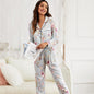 New Product Thin Cotton Silk Long-sleeved Trousers Home Service