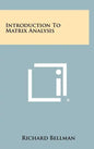Introduction To Matrix Analysis - Hardcover
