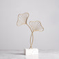 Iron Terrazzo Leaf Style Table Top Decoration