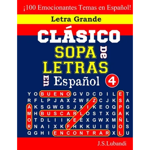 CLÁSICO SOPA De LETRAS En Español; 4 - Paperback