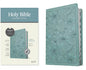 KJV Thinline Reference Bible, Filament Enabled (Leatherlike, Floral Leaf Teal, Indexed, Red Letter) - Imitation Leather